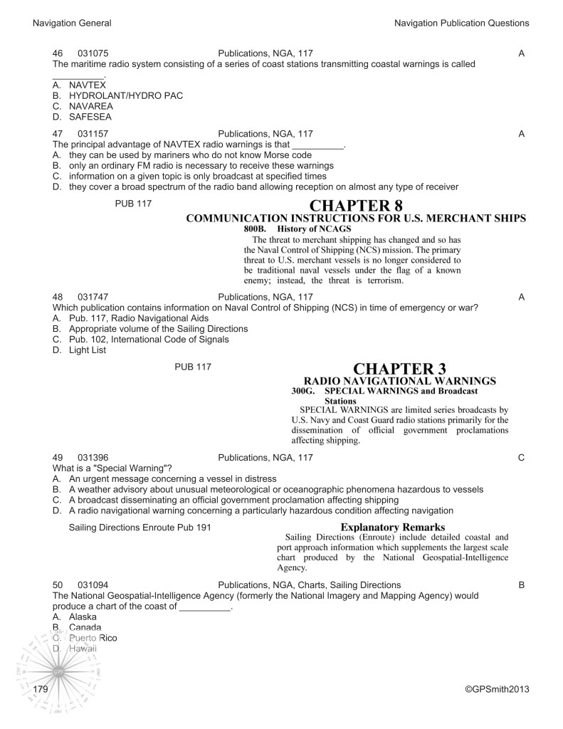 Navigation General Pages Deck License Prep